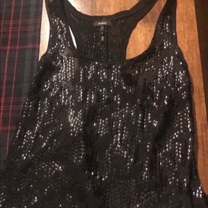 Nollie Sequin Black Tank